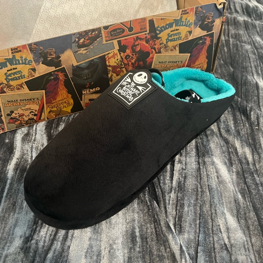Disney Black Character Nightmare Before Xmas Slippers